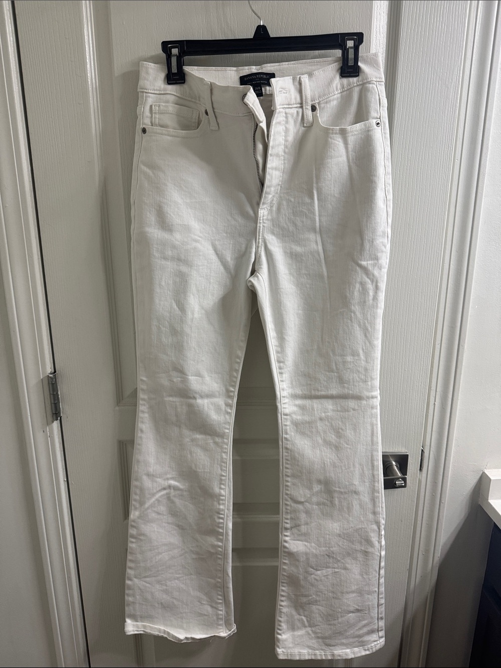 Banana Republic White Flare Jeans